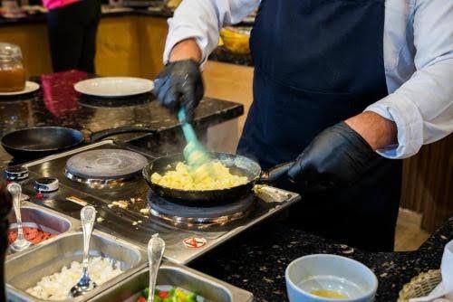 Eggs cooked to order